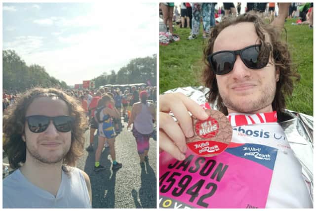Before and after my first Great North Run