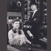 Peter Brewis (left) and Paul Smith prepare for their Midnight Callers DJ set