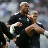 Newcastle United midfielder Joelinton. (Photo by IAN HODGSON/AFP via Getty Images)