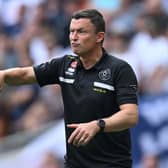 Sheffield United manager Paul Heckingbottom.  (Photo by JUSTIN TALLIS/AFP via Getty Images)