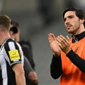 Newcastle United midfielder Sandro Tonali. (Photo by Stu Forster/Getty Images)