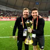 Mark Leyland (right) left his position as Newcastle United analyst in the summer. (Photo by Andrew Powell/Liverpool FC via Getty Images)