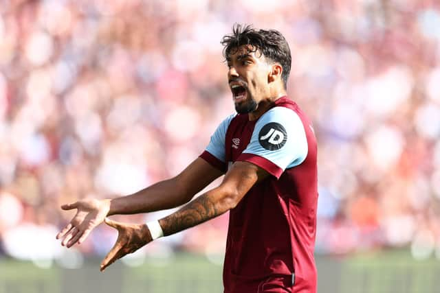 West Ham United midfielder Lucas Paqueta. (Photo by Clive Rose/Getty Images)