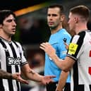 Newcastle United midfielder Sandro Tonali. (Photo by MARCO BERTORELLO/AFP via Getty Images)