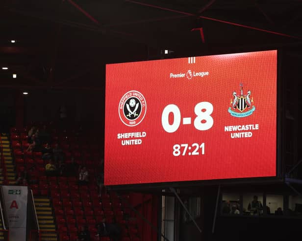 Newcastle United player ratings from the 8-0 win over Sheffield United. (Photo by George Wood/Getty Images)