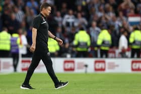 Sheffield United manager Paul Heckingbottom. (Photo by DARREN STAPLES/AFP via Getty Images)