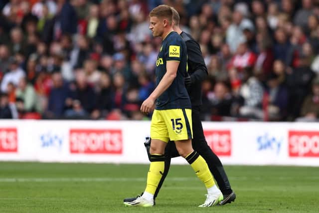 Newcastle United winger Harvey Barnes. (Photo by DARREN STAPLES/AFP via Getty Images)
