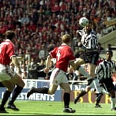 Duncan Ferguson was subbed on for Newcastle during their 1999 FA Cup final defeat. (Getty Images)