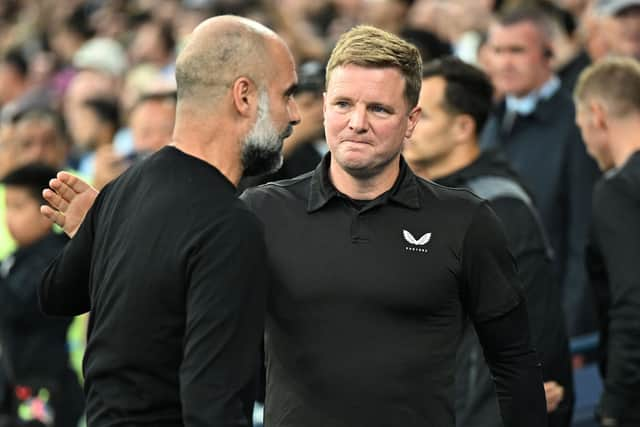 Manchester City boss Pep Guardiola. (Photo by Michael Regan/Getty Images)