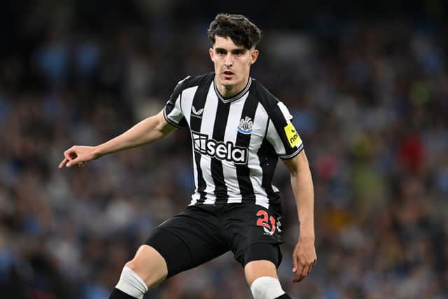 Newcastle United full-back Tino Livramento. (Photo by Stu Forster/Getty Images)