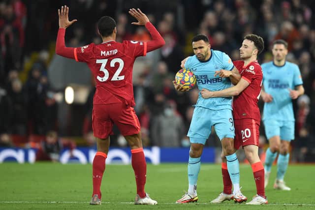 Newcastle United star feuds Liverpool rivalry as he hums Jaws theme tune