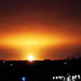 The fireball was seen northwest of Oxford (Image: @knocker)