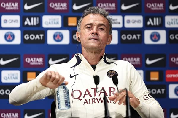 Paris Saint-Germain boss Luis Enrique. (Photo by FRANCK FIFE/AFP via Getty Images)