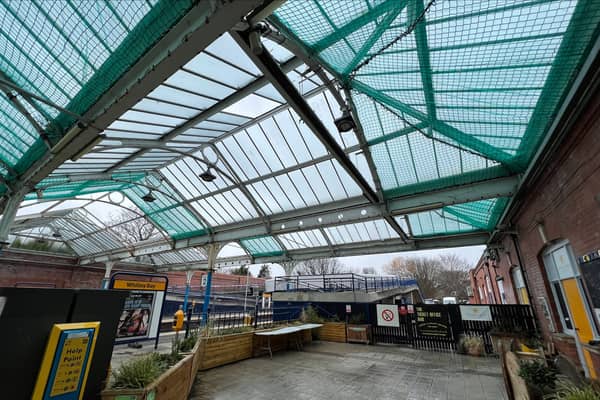Restoration work at Whitley Bay Metro station has resumed. Photo: Nexus.
