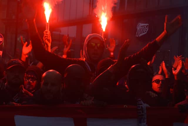 PSG fans made their presence known before their 4-1 defeat (Credit: Andrew White)