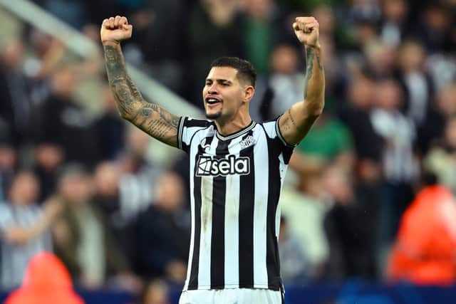 Newcastle United midfielder Bruno Guimaraes. (Photo by Michael Regan/Getty Images)