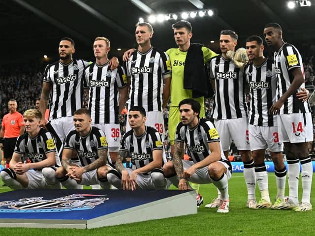 Newcastle United beat Paris Saint-Germain 4-1 in the Champions League.  (Photo by PAUL ELLIS/AFP via Getty Images)