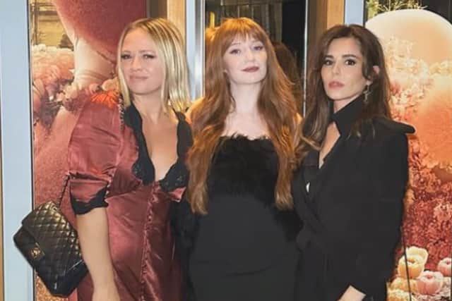 Cheryl celebrated with her fellow Girls Aloud members.