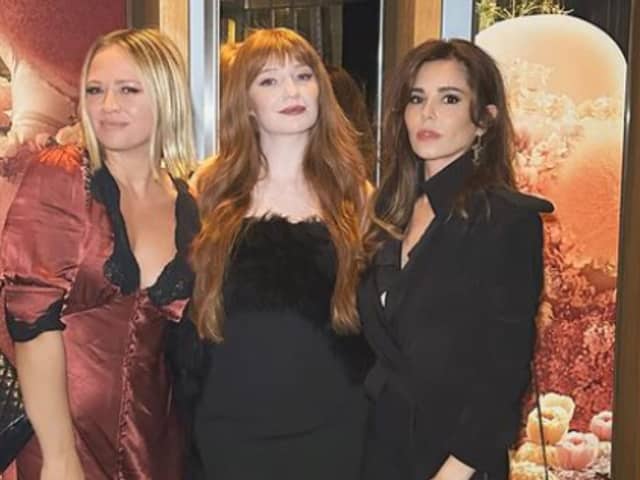 Cheryl celebrated with her fellow Girls Aloud members.