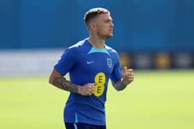 Newcastle United right-back Kieran Trippier on England duty. . (Photo by Ian MacNicol/Getty Images)