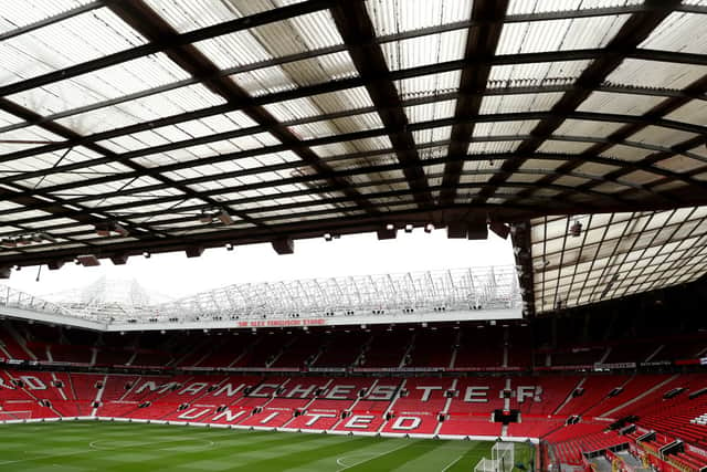 A general view inside the stadium prior to the Premier League match between Manchester United and Crystal Palace at Old Trafford on September 30, 2023 in Manchester, England. (Photo by Charlotte Tattersall/Getty Images)