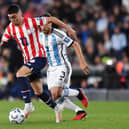 Newcastle United star Miguel Almiron in action for Paraguay.  (Photo by Marcelo Endelli/Getty Images)