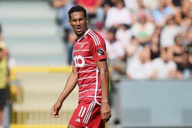 Newcastle United midfielder Isaac Hayden is on loan at Standard Liege.  (Photo by BRUNO FAHY/BELGA MAG/AFP via Getty Images)