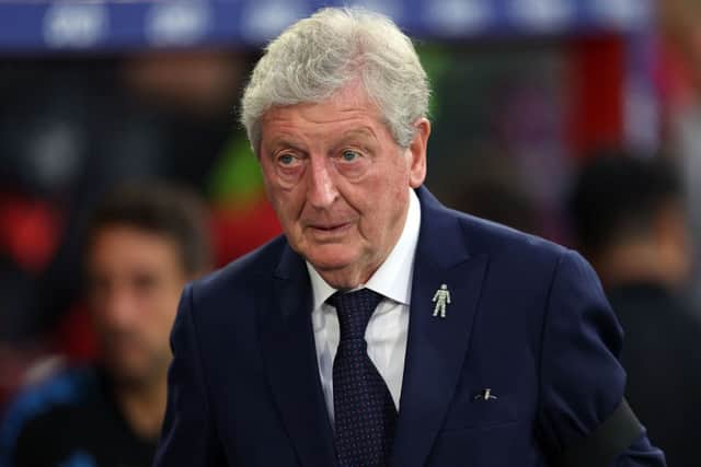 Crystal Palace boss Roy Hodgson.   (Photo by ADRIAN DENNIS/AFP via Getty Images)