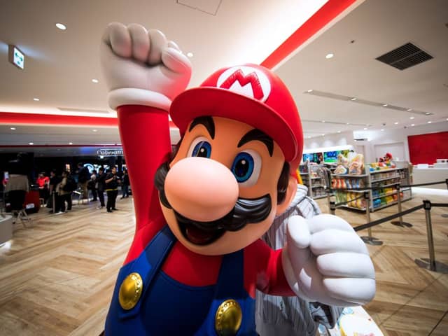 Super Mario computer game characters like Mario, pictured, feature in new Aldi deals