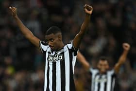 Newcastle United striker Alexander Isak.  (Photo by PAUL ELLIS/AFP via Getty Images)