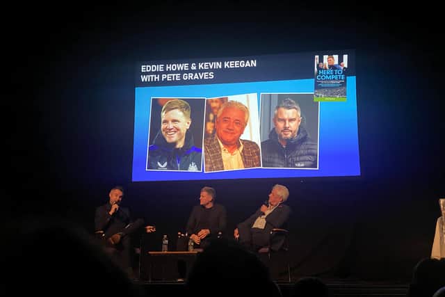 Eddie Howe and Kevin Keegan met for the first time at the official book launch of Pete Graves’ ‘Here To Compete’.