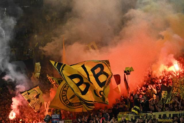 Borussia Dortmund supporters are well known for their active fan scene.  Image: AFP via Getty Images 