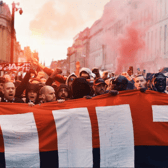PSG Ultras ahead of Champions League clash with Newcastle United (Photo: Andrew White)