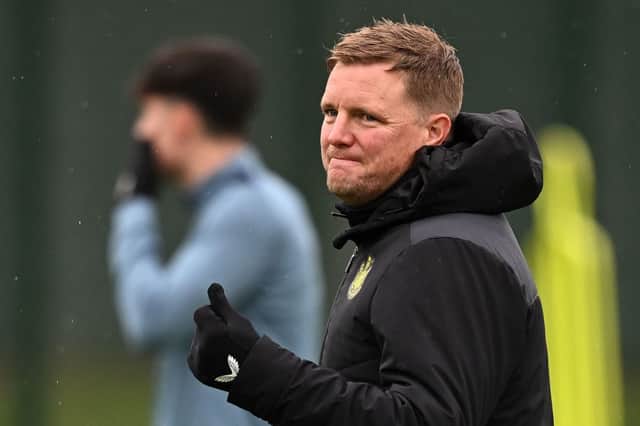 Newcastle United head coach Eddie Howe. (Photo by OLI SCARFF/AFP via Getty Images)