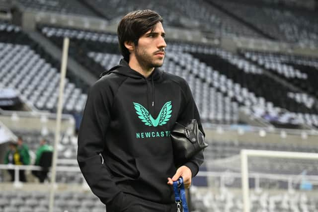 Newcastle United midfielder Sandro Tonali. (Photo by Michael Regan/Getty Images)