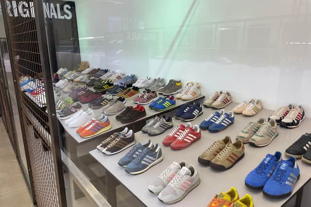Hundreds of pairs of shoes are on display. Photo: National World.