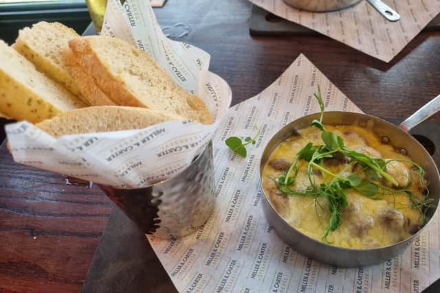 The starters on the lunch menu were to die for - and it just left enough room for the main event!