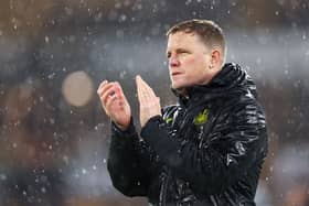 Newcastle United head coach Eddie Howe. (Photo by Matt McNulty/Getty Images)