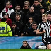 Newcastle United left-back Lewis Hall. (Photo by PAUL ELLIS/AFP via Getty Images)