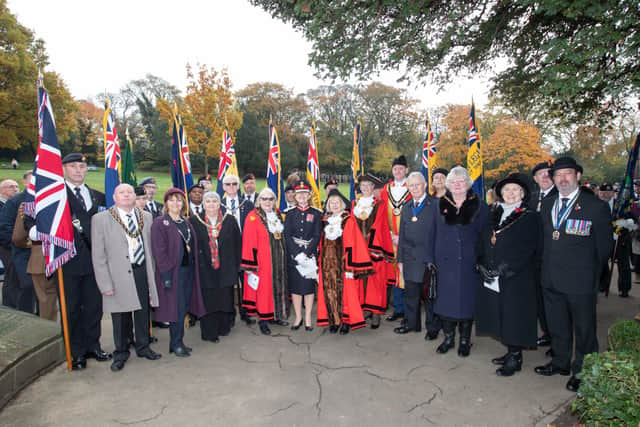 Guests and dignataries at the Field of Remembrance ceremony.