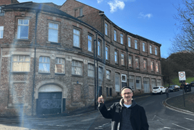 Geoff Kirkwood outside of the newly named Haswell Building in North Shields. Photo: Other 3rd Party.