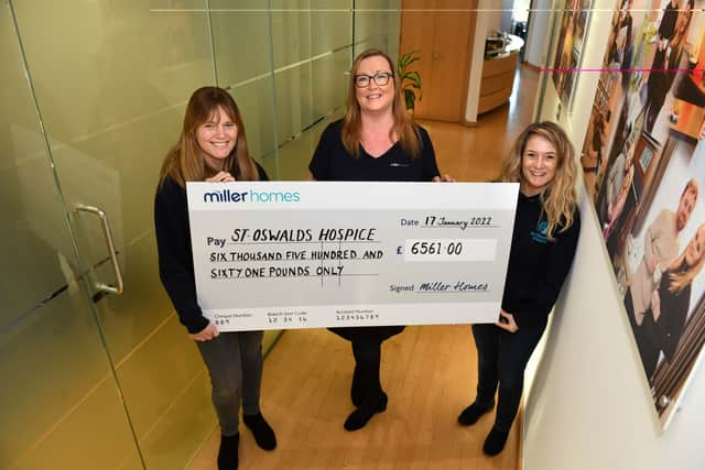 Miller Homes raised £26K for St Oswald's Hospice.