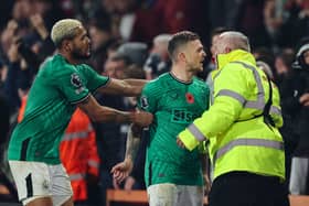 Newcastle United right-back Kieran Trippier clashed with a defeat after the 2-0 defear to Bournemouth. (Photo by ADRIAN DENNIS/AFP via Getty Images)
