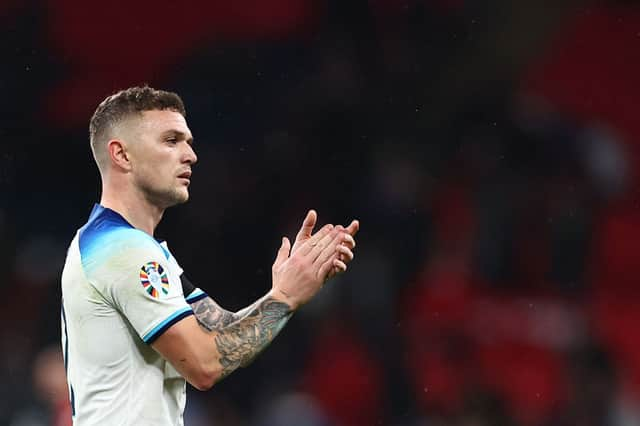 Newcastle United right-bck Kieran Trippier has withdrawn from England duty. (Photo by HENRY NICHOLLS/AFP via Getty Images)