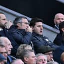 Mauricio Pochettino, Manager of Chelsea, watches from the stand during the Premier League match between Newcastle United and Chelsea FC. (Photo by Stu Forster/Getty Images)