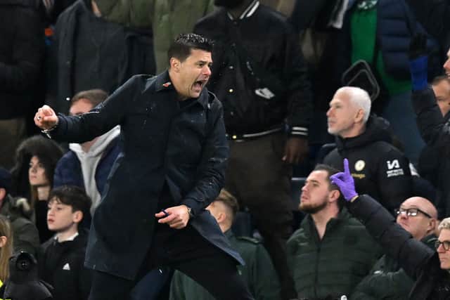 Chelsea manager Mauricio Pochettino. (Photo by GLYN KIRK/IKIMAGES/AFP via Getty Images)