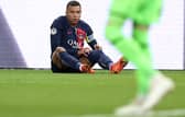 Paris Saint-Germain's French forward #07 Kylian Mbappe. (Photo by FRANCK FIFE/AFP via Getty Images)