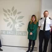 The Angel Centre was officially opened today (L-R: Keeley Roe, Kate Davies, Kim McGuinness and Assistant Chief Constable Alastair Simpson, of Northumbria Police)