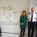 The Angel Centre was officially opened today (L-R: Keeley Roe, Kate Davies, Kim McGuinness and Assistant Chief Constable Alastair Simpson, of Northumbria Police)