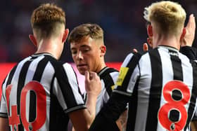 Newcastle United right-back Harrison Ashby. (Photo by Mark Runnacles/Getty Images)